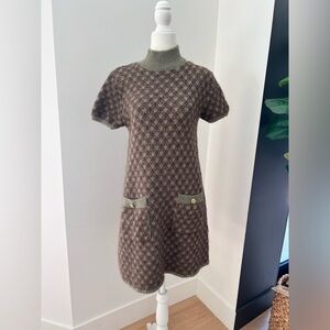 Soft knit winter mini dress